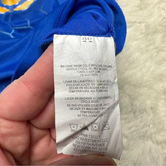 Under Armour T-Shirt Soccer Blue & Orange Size 6 - Picture 9 of 16